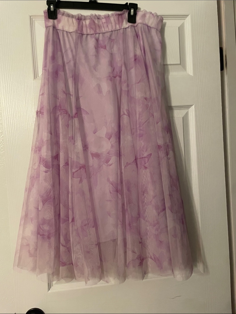 Cato Lavender Floral Circle Skirt